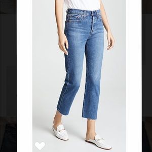 Levi’s Wedgie Straight Jeans Raw Hem. Size 25